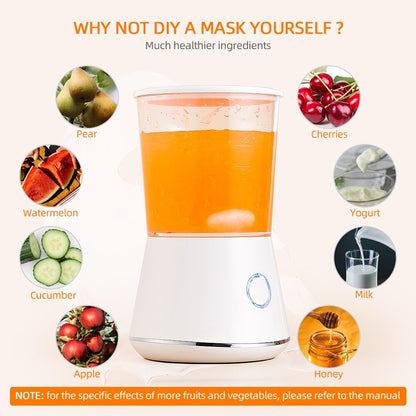 Mini Automatic Face Mask Maker Machine Smart Self-made Natural Vegetable Collagen Fruit Mask Beauty Device Home Used Facial SPA