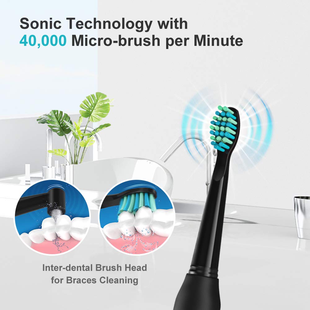 Sonic Technology with 40,000 Micro-brush per Minute Inter-dental