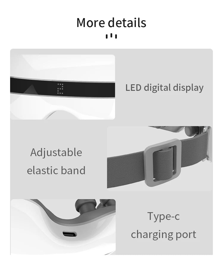 Features LED display, adjustable strap, and Type-C charging for convenient use.