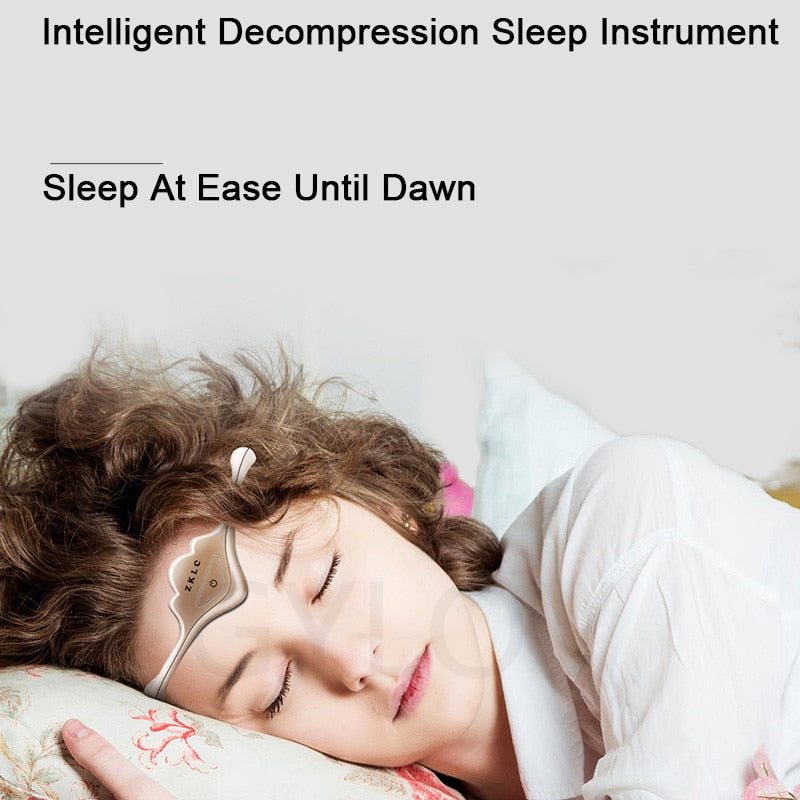 Queen Crown Smart Sleep Instrument Auxílio para dormir Massageador de cabeça elétrico Alívio da enxaqueca Terapia de pulso relaxante Ferramenta para sono profundo