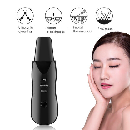 Ultrasonic Facial Pore Cleaner Professional Skin Scrubber Face Lifting Deep Clean Blackhead Remover Peeling Beauty De