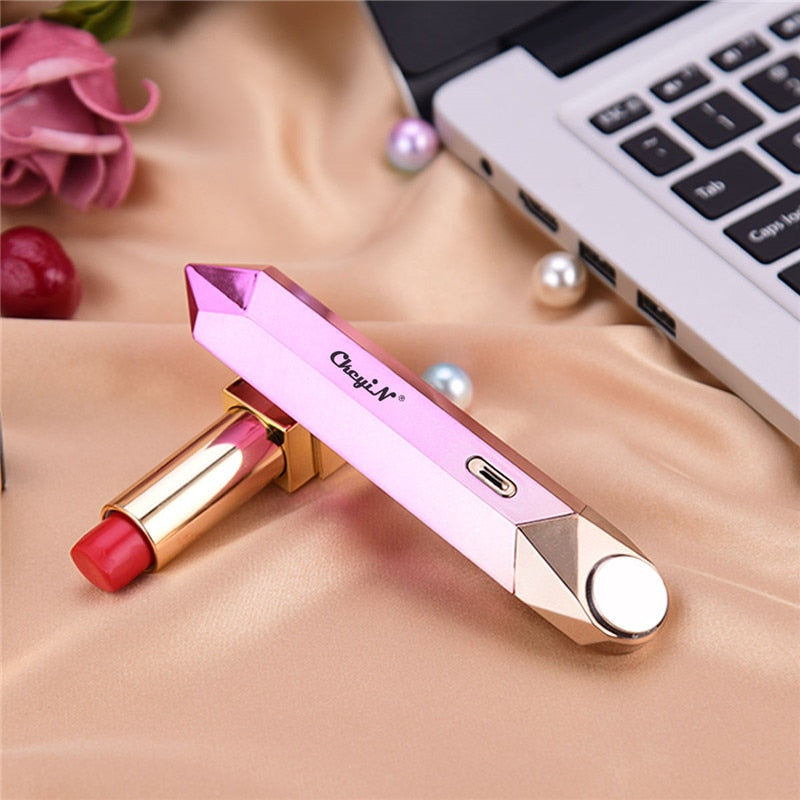 CkeyiN Electric Eye Massager Beauty Pen LED Heated Vibration Massage Wand Face Lip Anti Wrinkle Eye Bags Dark Circles Removal 51