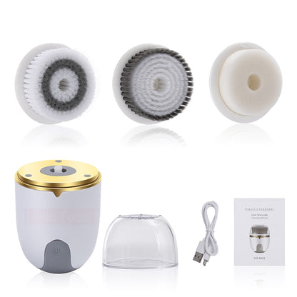 Hello Face ultrasonic Facial Cleanser Brush Electric Cleansing Face Brush 360 Rotate Automatic Brush Machine Deep Clean Tool