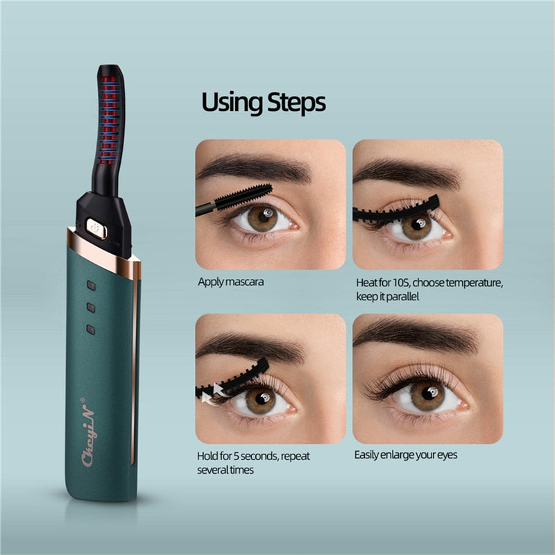 Using Steps Apply mascara Heatfor 10S,choos