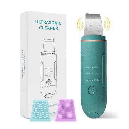 Ultrasonic Skin Scrubber Electric Facial Peeling Spatula Radio Frequency EMS Blackhead Remover Pore Cleaner Face Lifting