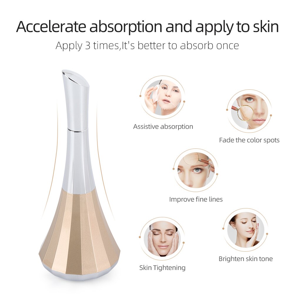 Iontophoresis Beauty Instrument Microcurrent Face Massager Tightening Face Lifting Skin Rejuvenation Remove Wrinkles Skin Care