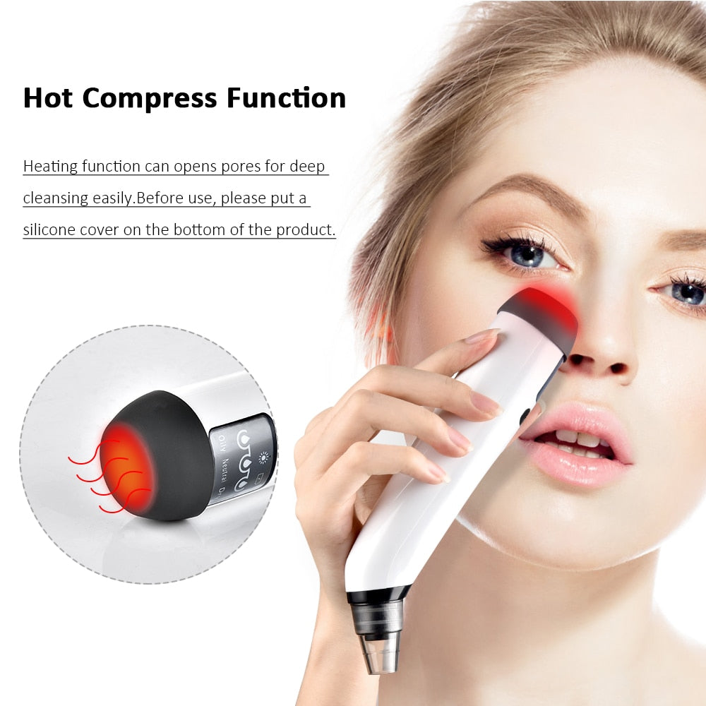 Hot Compress Function Heating function can opens pores for deep cleansing easily 