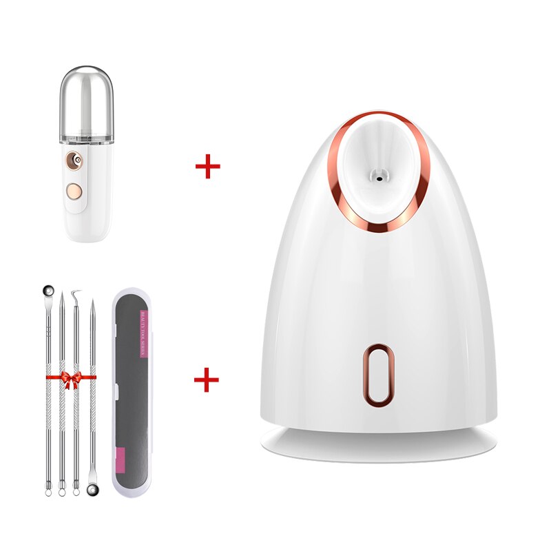 Steamer Sauna Para Rosto Vaporizador de Vapor Quente Hidratante Facial Profundo Limpeza Spa Pulverizador Ferramentas