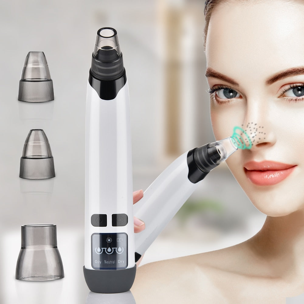 Blackhead Remover Electric Facial Cleansing Pore Vacuum Cleaner Ance Remover Pimple Face Cleaner Skin Scrubber Black Head Vacuum