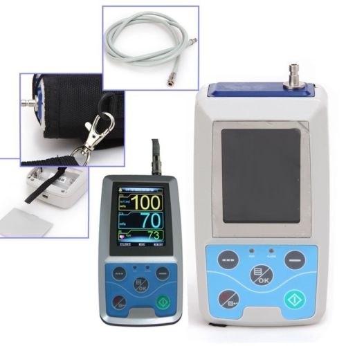 24 hours Ambulatory Blood Pressure Monitor System ABPM Free 6 cuffs! ABPM50