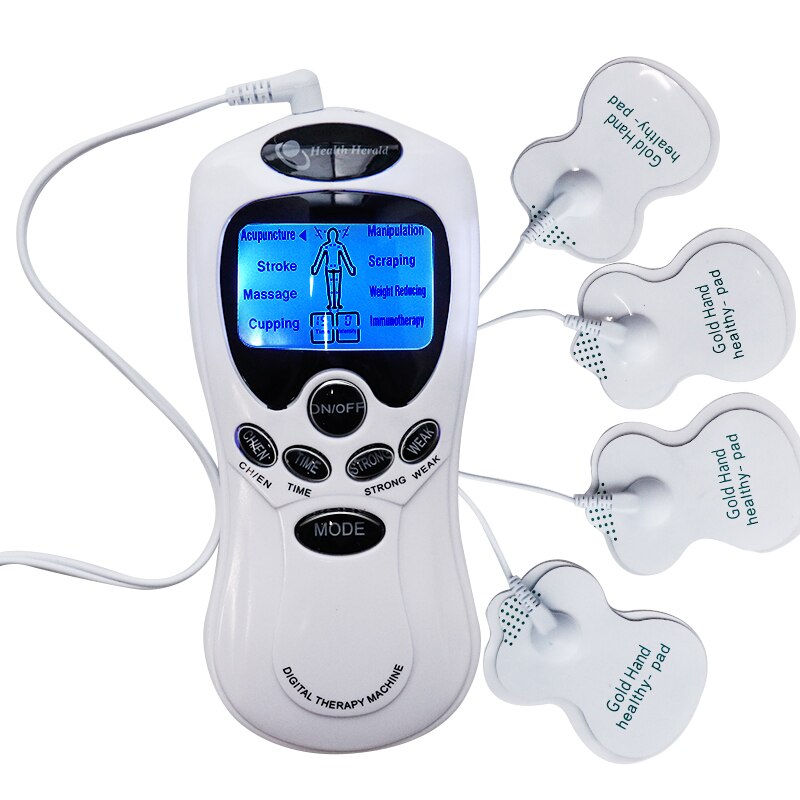 Pulse Tens Acupuncture Electric Body Massage 8 Models Digital Therapy Machine 4Pads Electrical Muscle Stimulator Full Body Relax