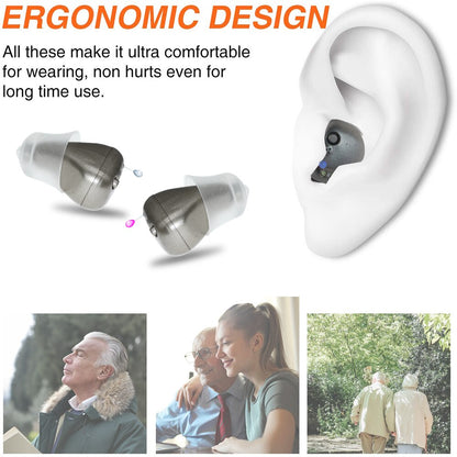 Mini Rechargeable Hearing Aid Digital 8 channels SR81 5 colours Hearing Aids Adjustable Sound Amplifier Portable Deaf Elderly