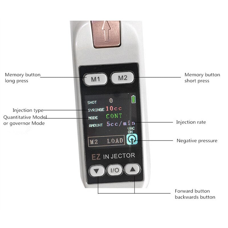 Hydrolifting Gun Korea Mesotherapy EZ Negative Pressure Meso gun Mesotherapy Hydrolifting Water Injector Microcrystal Injection