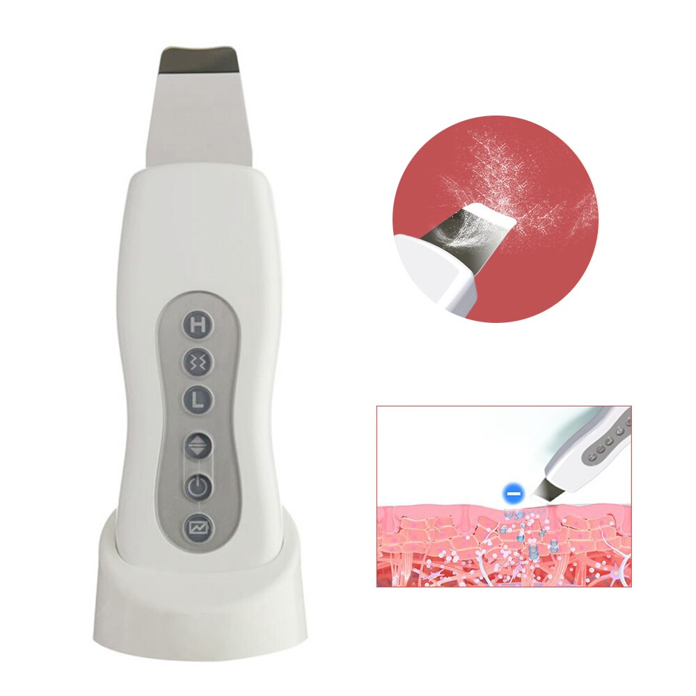 Limpeza de pele facial ultrassônica Limpador de poros sônico Limpador facial purificador de pele Remoção de cravos Máquina de peeling ultrassônico