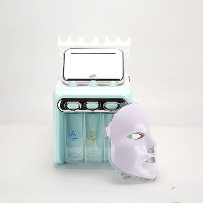 2021 New 7 in 1 Hydrogen Oxygen Small Bubble RF Beauty Machine Face Lifting Dermabrasion Device Skin Scrubber Facial Spa