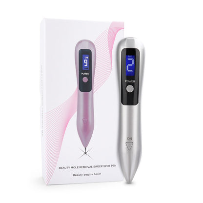 Caneta de Plasma LCD Máquina de Remoção de Toupeiras de Tatuagem 9 Nível Remoção de Iluminação LED Removedor de Manchas Escuras Ferramenta de Remoção de Tatuagem Marca de Verrugas