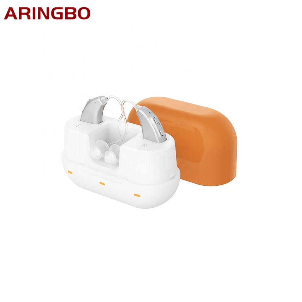 New Rechargeable Digital Hearing Aid Severe Loss 10 Channel Ear Aids High Power Amplifier Sound Enhancer For Deaf Elderly 1 Pair