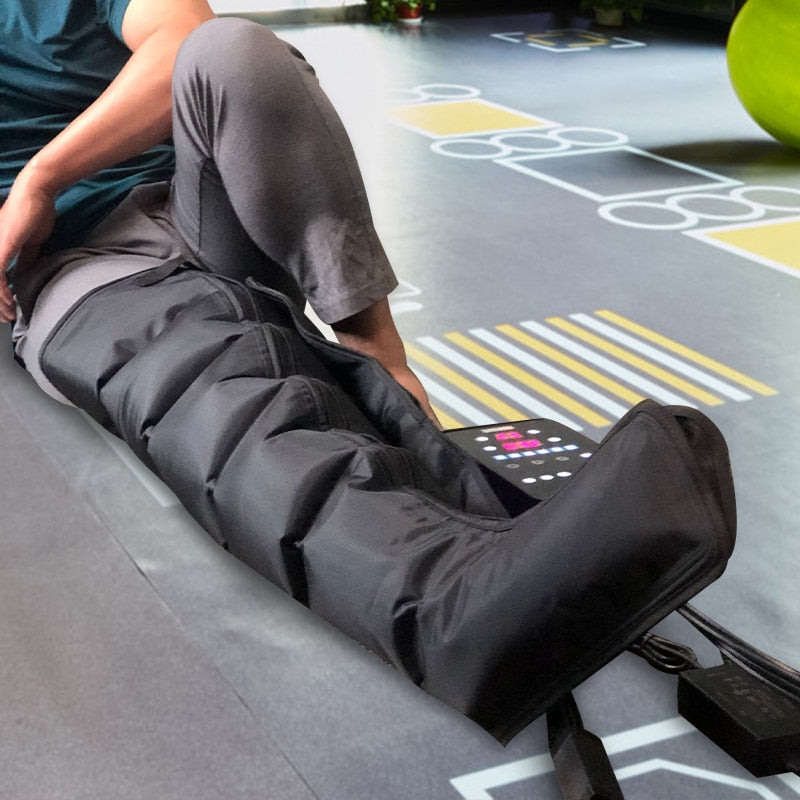 Le masseur de jambe de Compression d'air de Presoterapia enveloppe 6 chambres avec l'affichage à cristaux liquides pour la thérapie de récupération de Massage de pied de mollet la circulation sanguine