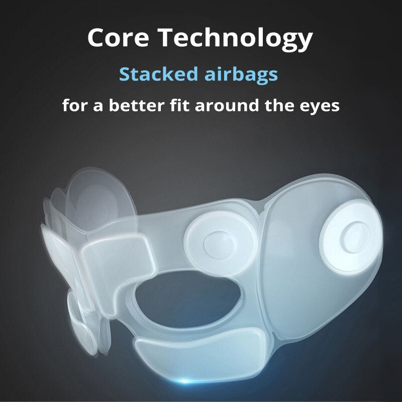 Core Technology Stacked airbags for a better fit around the