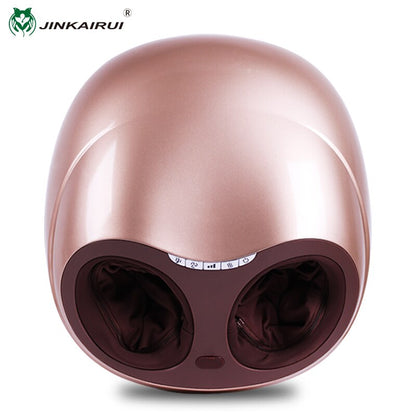 JinKaiRui Electric Health Care Antistress Muscle Release Therapy Rollers Shiatsu Gua Sha Heat Foot Massager Machine Device