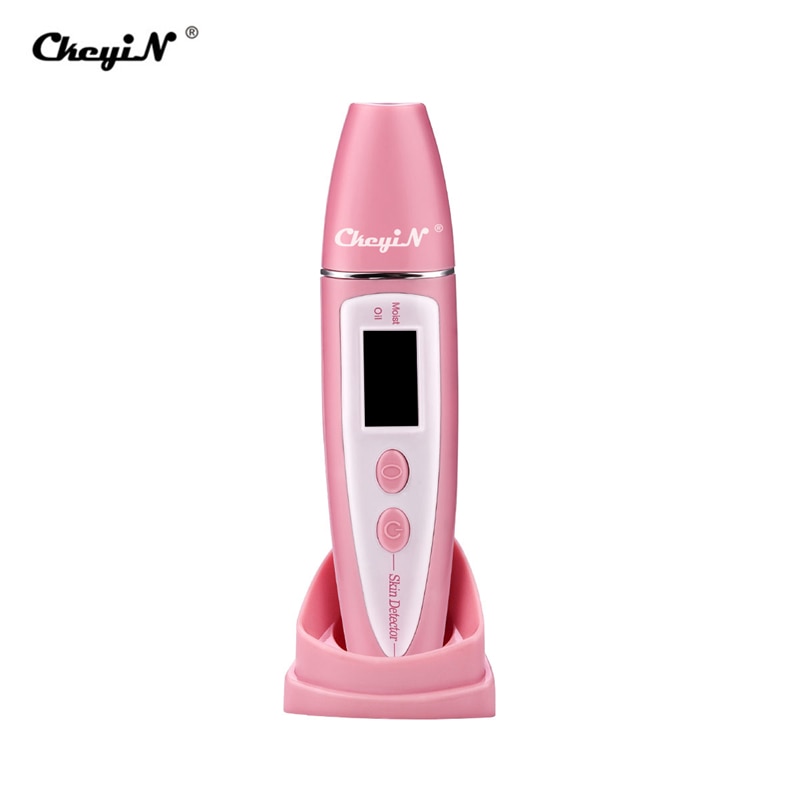 Detector preciso LCD digital testador de umidade de óleo de pele para cuidados com a pele do rosto com sensor de biotecnologia Lady Beauty Tool Spa Monitor