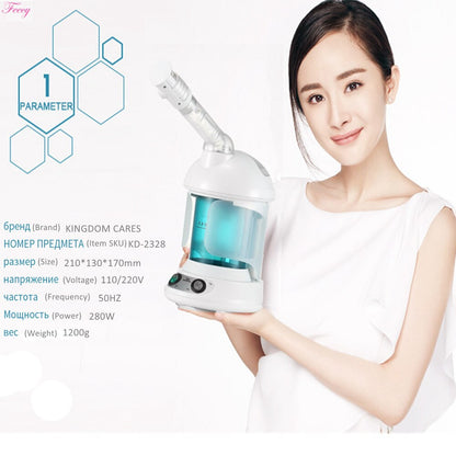 Hot Mist Facial Steamer Face Moisturizer Humidifier Facial Sprayer Steaming Skin Ozone Sterilization Aromatherapy KINGDOM CARES