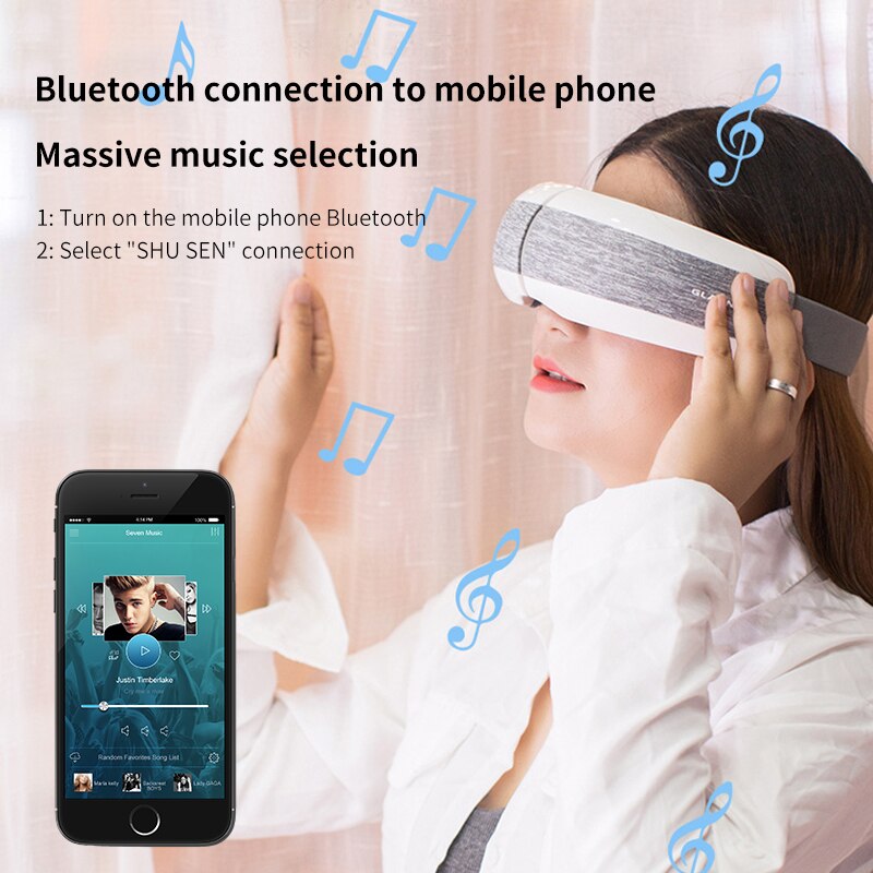 Bluetooth connection to mobile phone Massive music selection 1: Turn on the