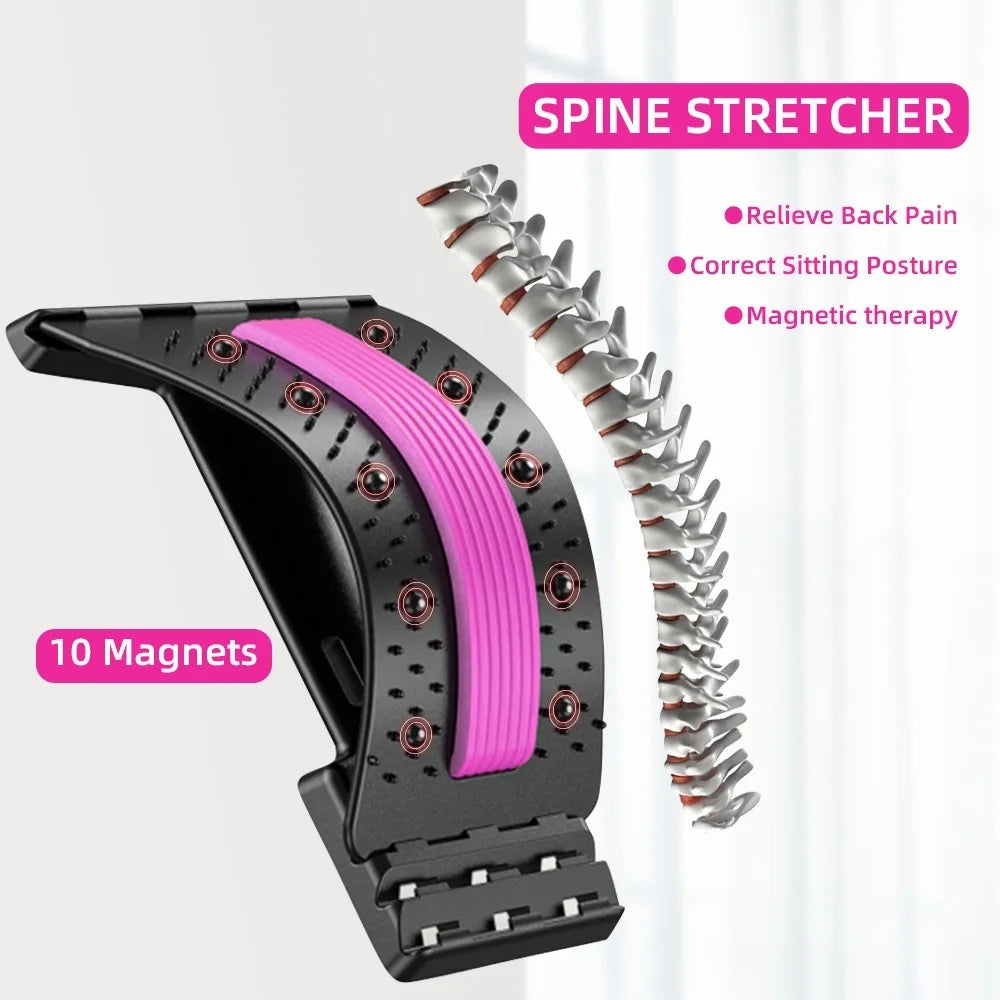 Relieves back pain, corrects sitting posture with magnetic therapy using 10 powerful magnets.