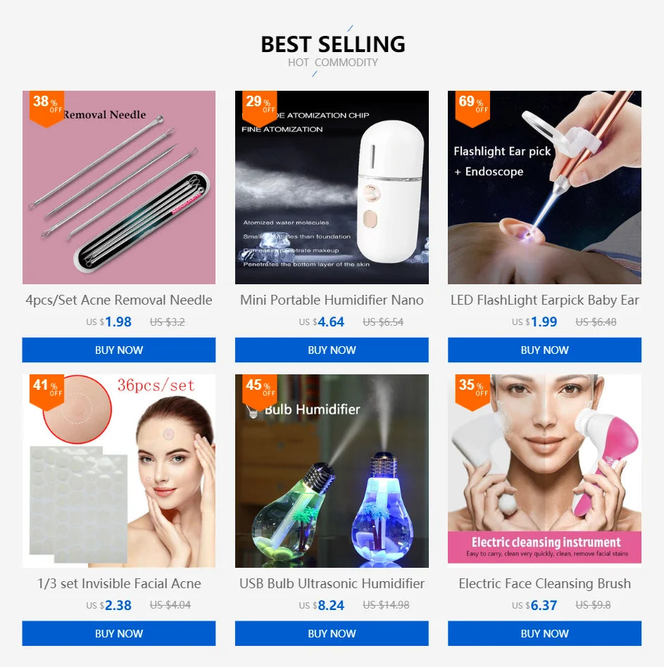 Portable facial sprayer and humidifier for hydrating and anti-aging skin care.