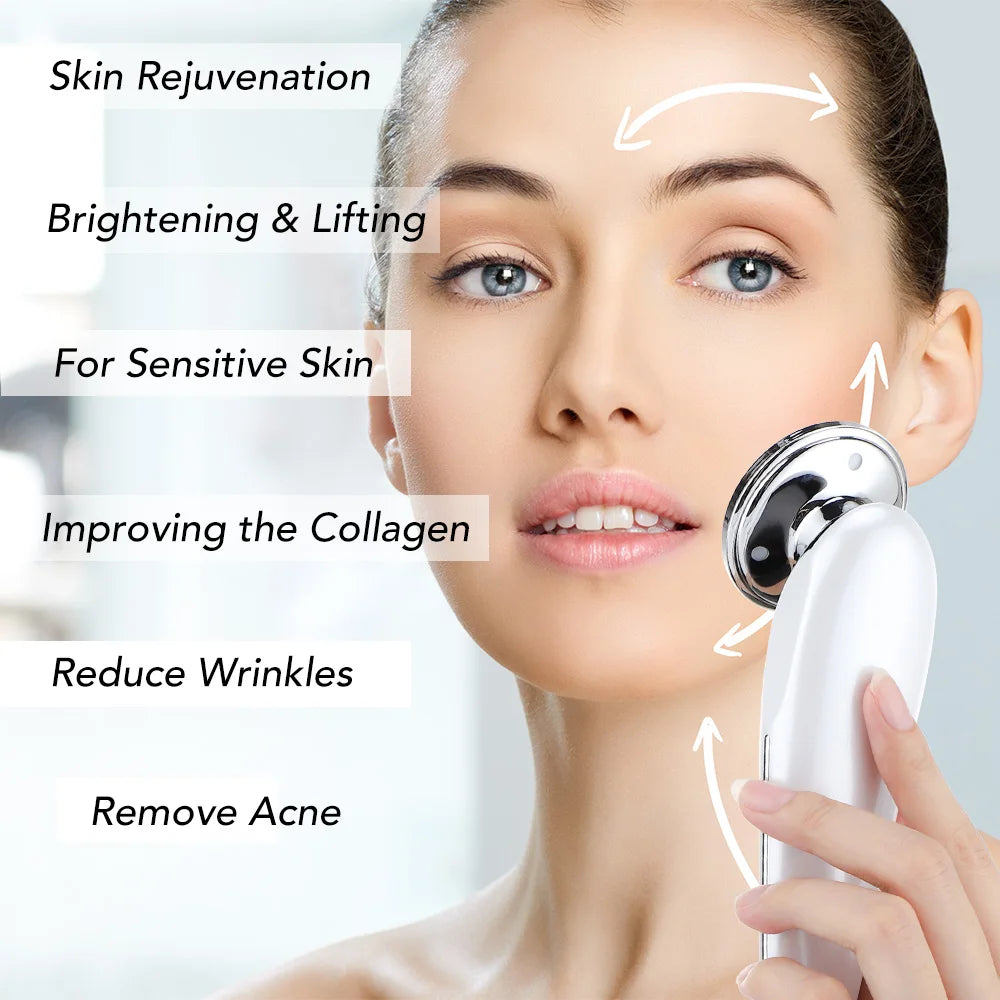 Skin rejuvenation, brightened complexion, and improved sensitive skin through wrinkle reduction, acne removal, and lifting.