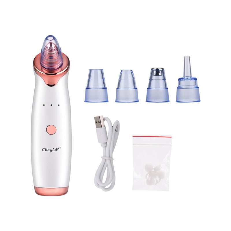 Blackhead Remover Diamond Dermabrasion Nose Vacuum Pore Cleanser Acne Pimple Suction Extractor USB Rechargeable Skin Care Tool