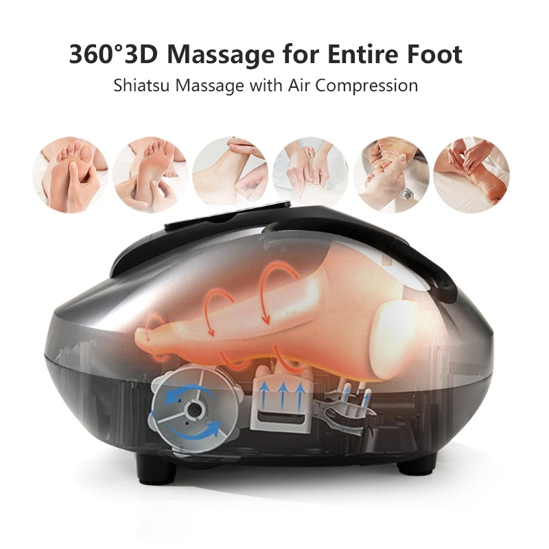 MARESE Elétrica Shiatsu Massageador de Pés Massageador de Compressão de Ar Rolo Massageador de Aquecimento Infravermelho Cuidados de Saúde M118