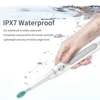 IPX7 Waterproof Our toothbrush is totally waterproof for the shower and