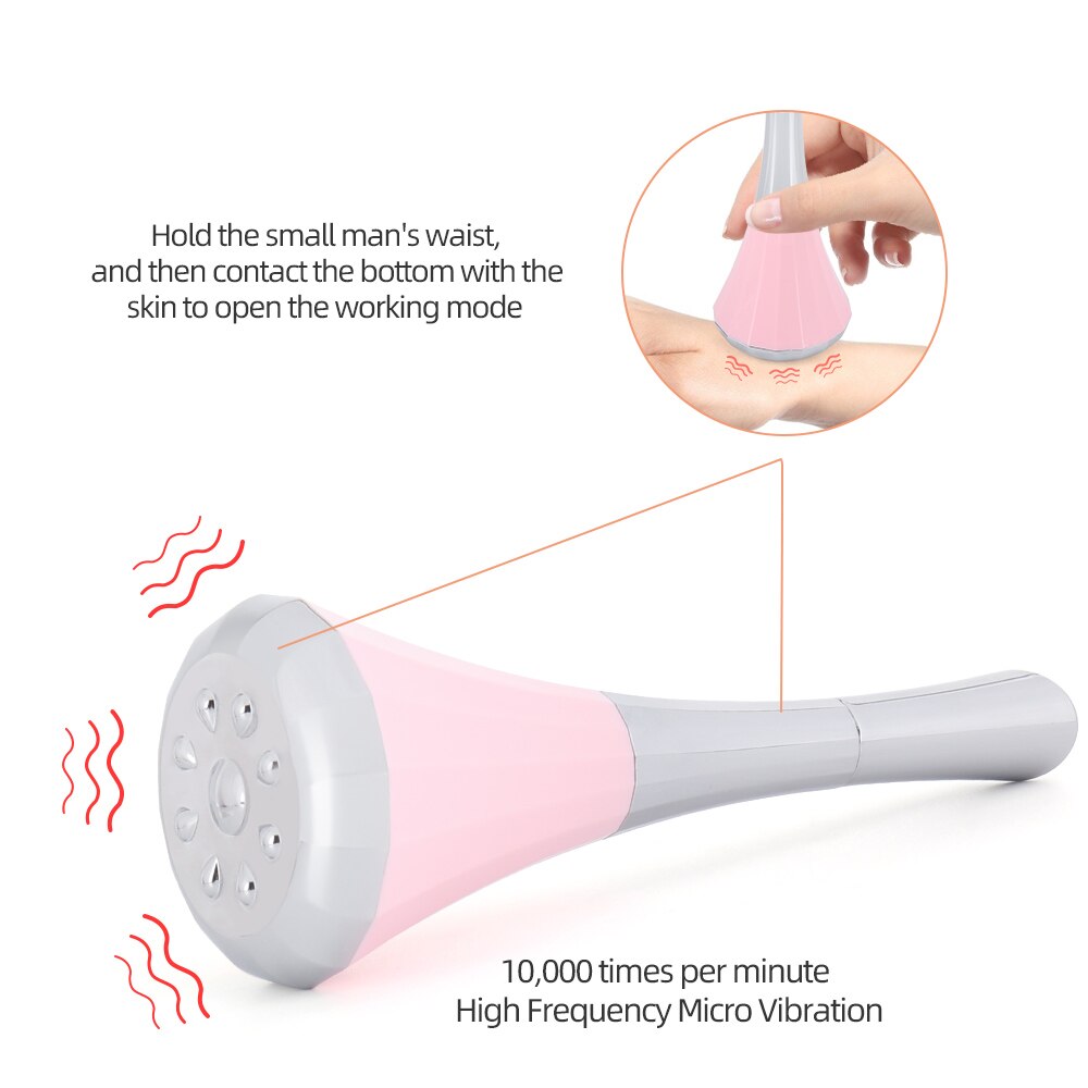 Iontophoresis Beauty Instrument Microcurrent Face Massager Tightening Face Lifting Skin Rejuvenation Remove Wrinkles Skin Care