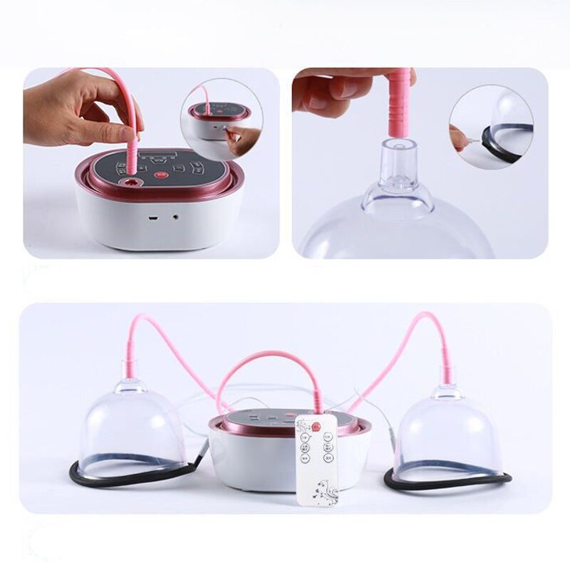 Electric Breast Enhancement Instrument Vacuum Pump Cup Breast  Massager Enhancing Cup Machine Electriacial Nipple Enlarge Device