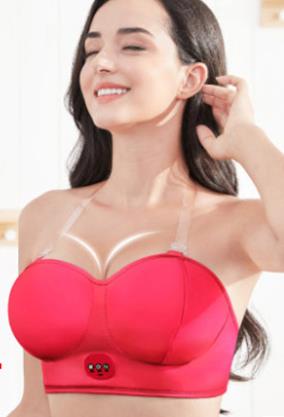 Charging Electric Breast Massage Bra Vibration Chest Massager Growth Enlargement Enhancer Breast Heating Stimulator Machine USB