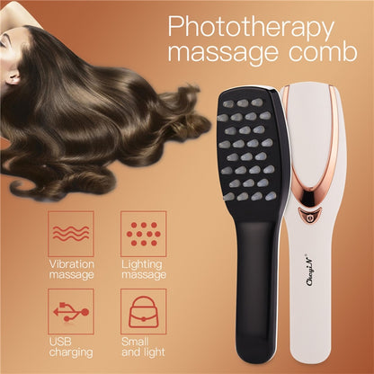 Massage comb Vibration Lighting massage massage J USB Small charging and