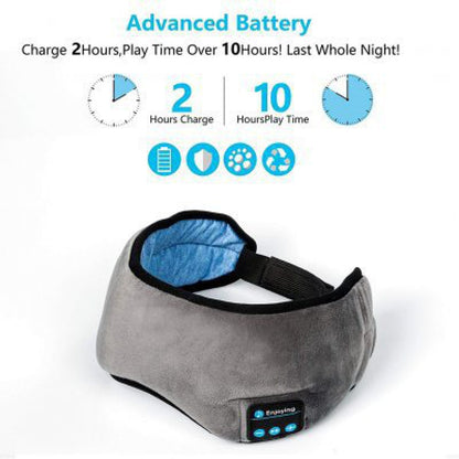 Wireless Bluetooth Eye Mask Headset Sleep Stereo Headset Subwoofer Blindfold Bluetooth 5.0 Head-mounted Sleeping Eye Cover