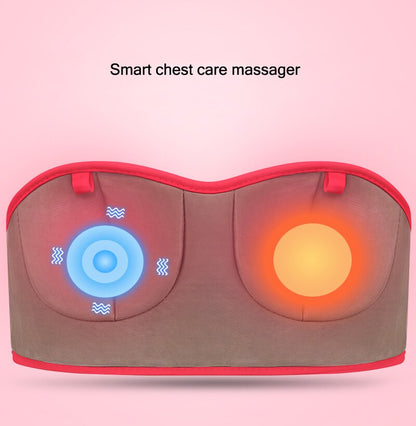 Charging Electric Breast Massage Bra Vibration Chest Massager Growth Enlargement Enhancer Breast Heating Stimulator Machine USB