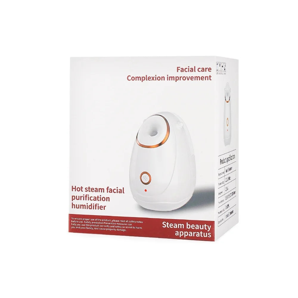 Steam facial purifier for radiant skin; use safely and correctly with caution.