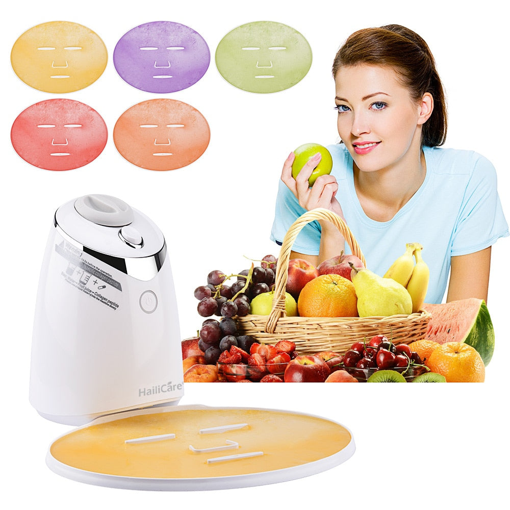 Face Mask Maker Machine Facial Treatment DIY Automatic Fruit Natural Vegetable Collagen Home Use Beauty Salon SPA Care Eng Voice