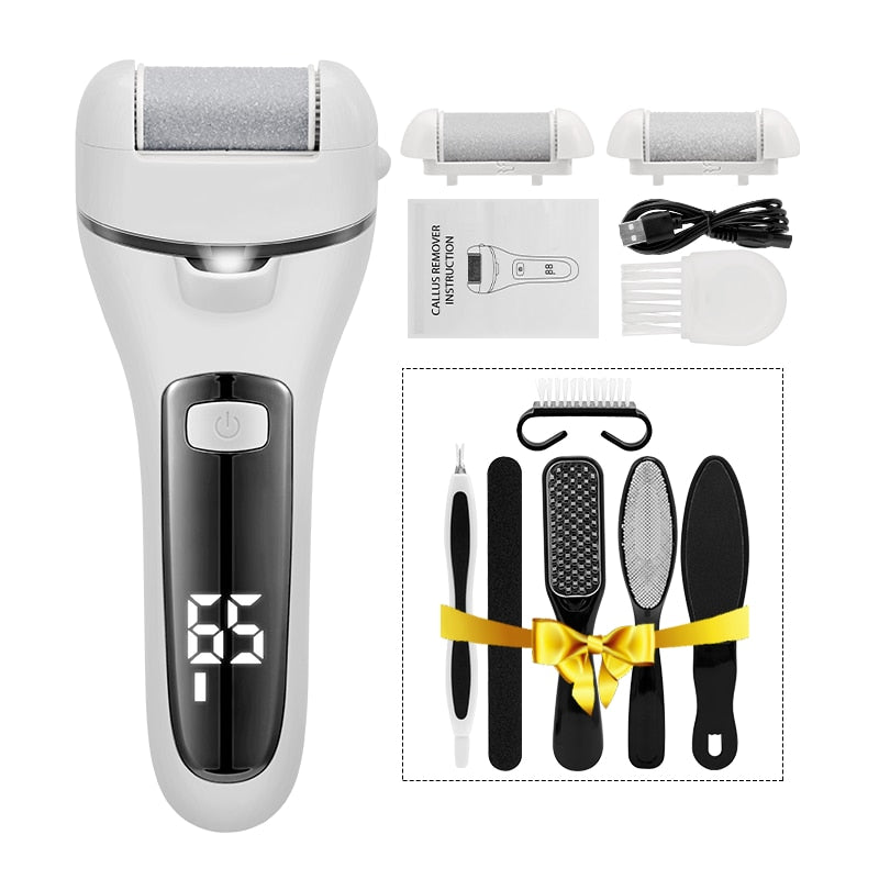 Electric Pedicure Tools Foot Care File Leg Heels Remove Hard Cracked Dead Skin Callus Remover Feet Foot Files Clean Care Machine