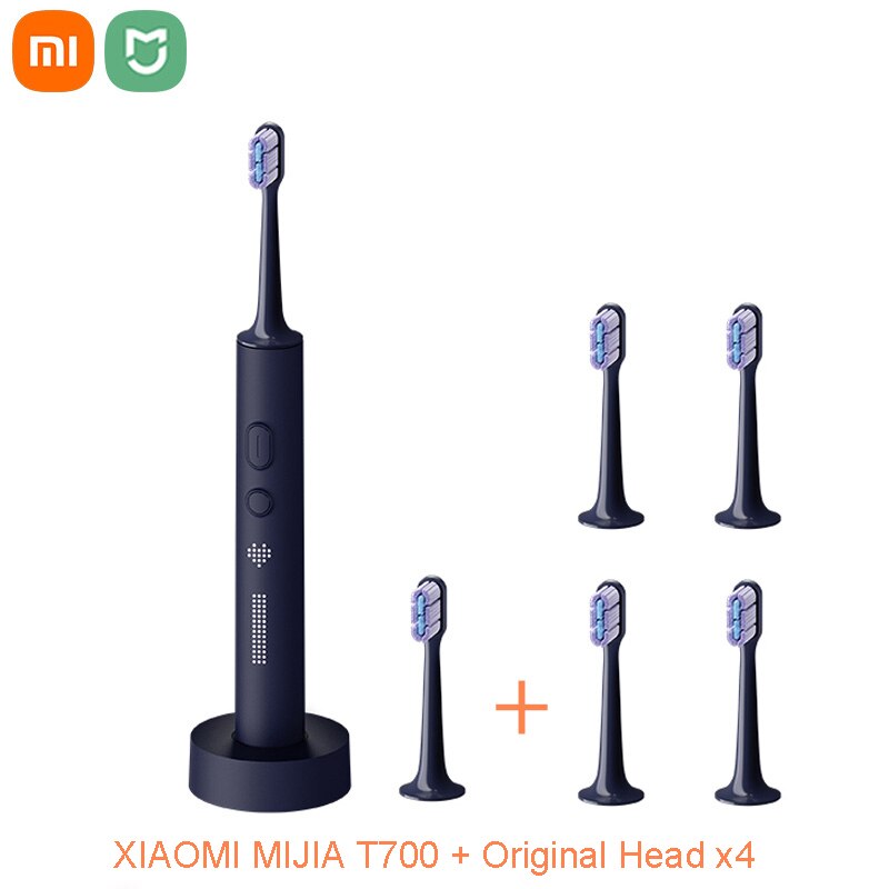 XIAOMI MIJIA T700 Sonic Electric Toothbrush Teeth Whitening Intelligent Ultrasonic Vibration Oral Cleaner Brush IPX7 LED Display