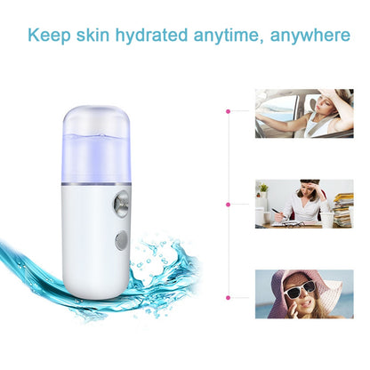 Névoa USB Pulverizador Facial Umidificador Recarregável Nebulizador Facial Vaporizador Hidratante Instrumentos de Beleza Ferramentas de Cuidados com a Pele do Rosto