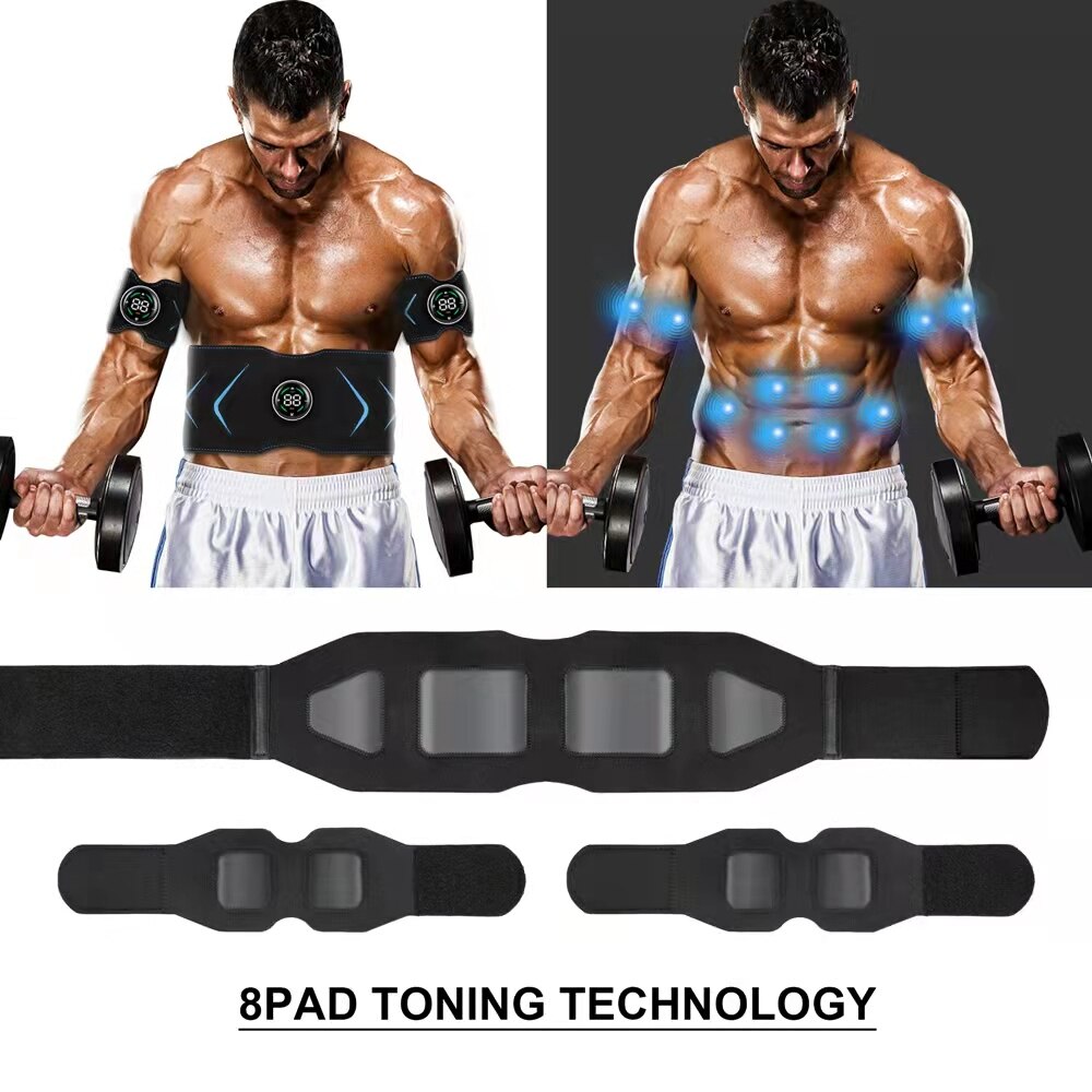 Stimulateur musculaire corps amincissant ceinture électrique Abdominal Trainer Toner perte de poids nouveau Smart EMS Fitness Vibration ceinture unisexe