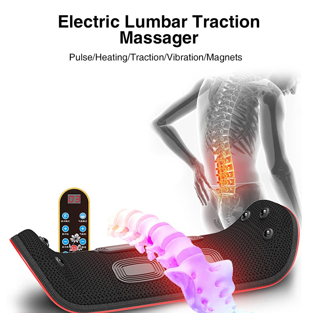 Electric Lumbar Traction Massager Pulse/Heating/