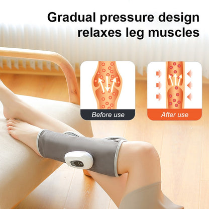 Massage intelligent des jambes Vibration Jambe Masseur de compression d'air 3 Modes Compresseur d'air électrique sans fil Massage de pression d'air du mollet du pied