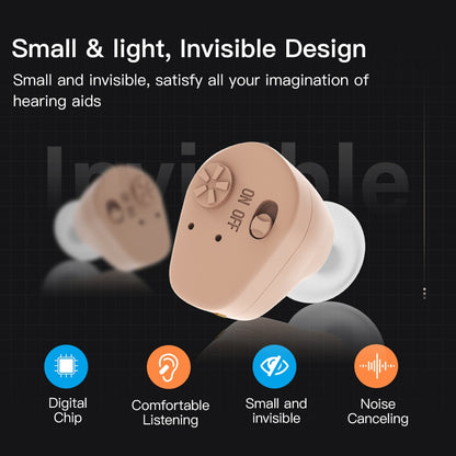 Hearing Aids Rechargeable Sound Amplifier Hearing Aid for the Deafness Behind Ear Adjustable Amplifier Speaker Amplified