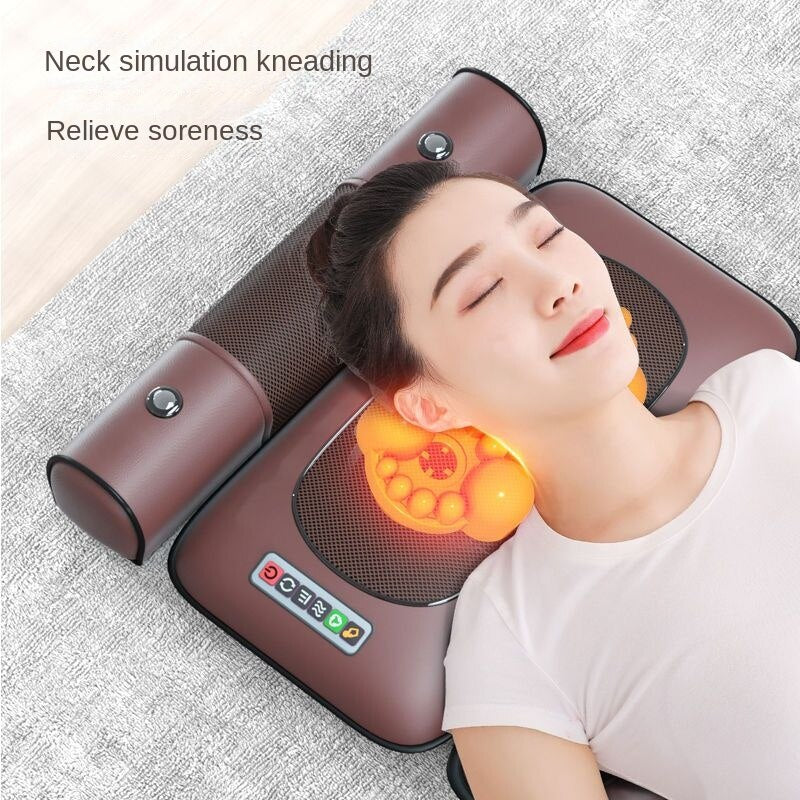 Neck Back Foot Full Body Pain Relief RelaxationElectric Massage Mattress Moxibustion Magnet Therapy Vibrating Kneading Mat