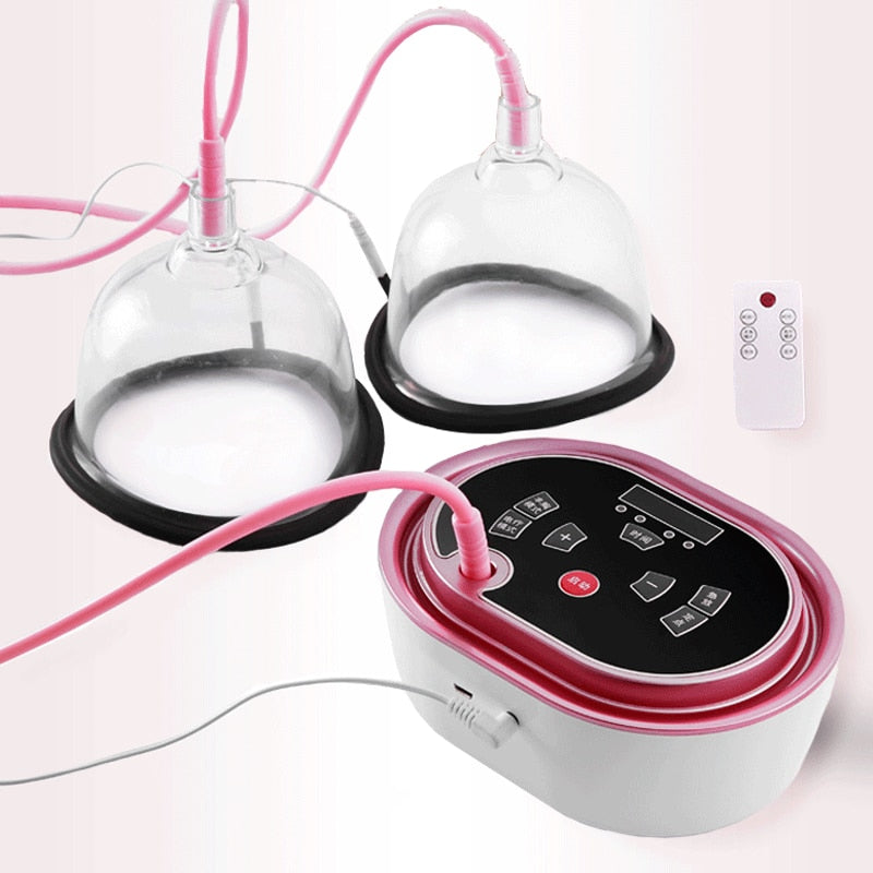 Electric Breast Massager Pressure Therapy Chest Enlargement Pump Vacuum Cupping Chest Enhancing Cupping With Suction Pump